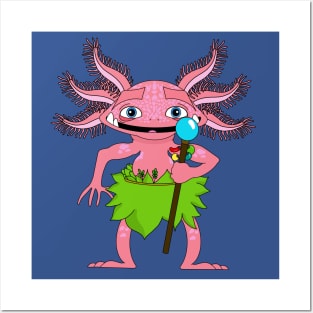 Jimbo The Tall  Axolotl Posters and Art